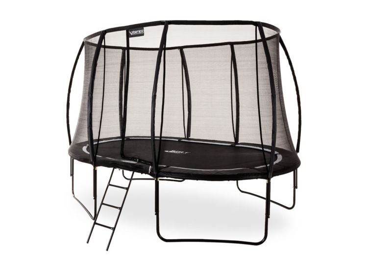 10 x 7ft Oval Telstar Trampolines Vortex BLACK Edition Package